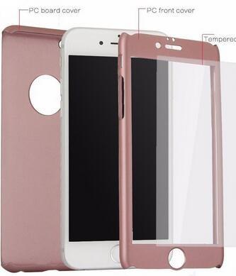 Ultra thin plastic phone case 360 degree full cover cases for iphone 6 6s with