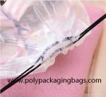 Transparent PE Drawstring Plastic Bags For Garment Storage