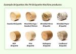 Hydraulic Sawdust Briquetting Press Machine Consumption Sawdust Pellets Making