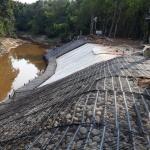 HDPE Uniaxial Plastic Geogrid For Soil Foundation Slope Protection