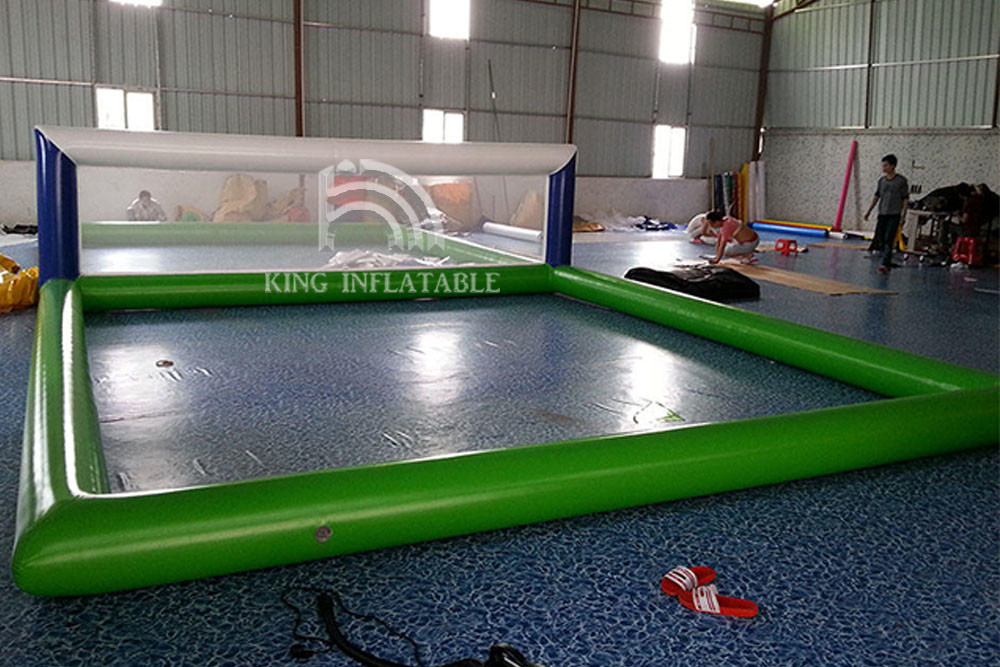 Inflatable Volleyball Court Adults Inflatable Beach Games For Pool Game 33x16.4x5ft