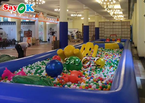 Inflatable Ball Game Blue Inflatable Water Pool For Advertising / Blow Up