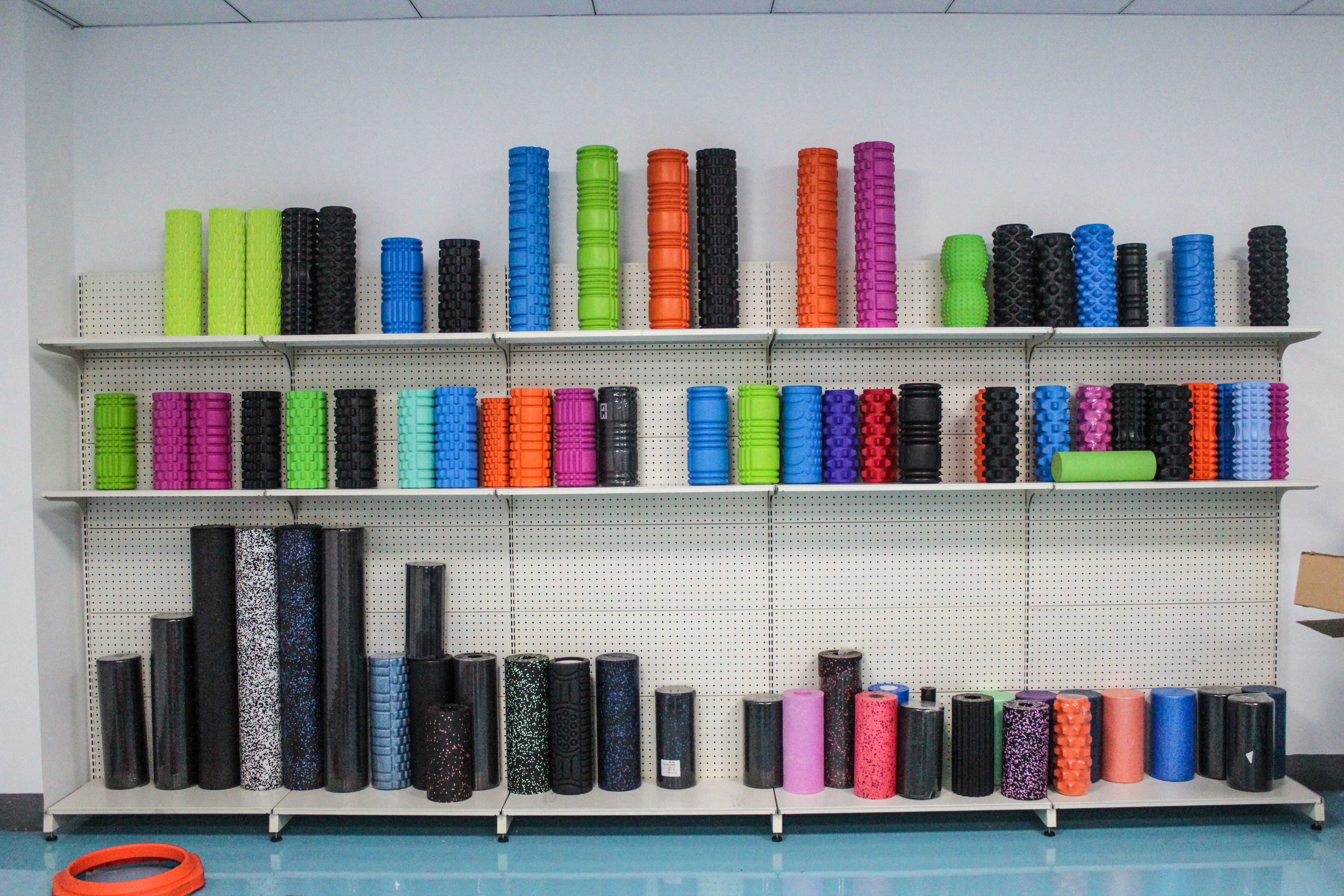 80mm L230MM Blue Large Foam Yoga Blocks Recycled Eco Core Training