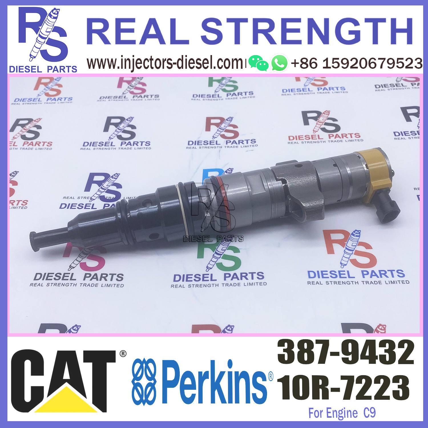 Diesel spare part cat injectors 387-9432 387-9433 328-2576 for caterpillar c9 injector