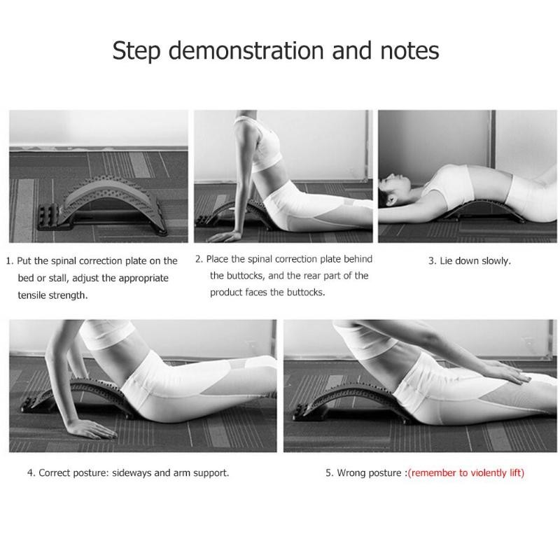 Durable Magic Back Support Stretcher Acupuncture Touch Correcting Spine