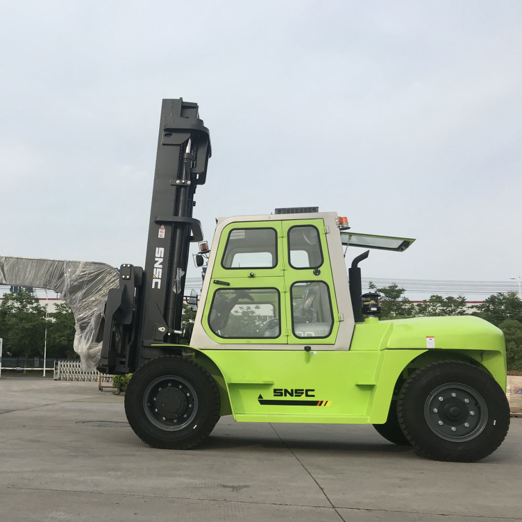 10ton Diesel Forklift with Attachment for Glass Warehouse Forklift
