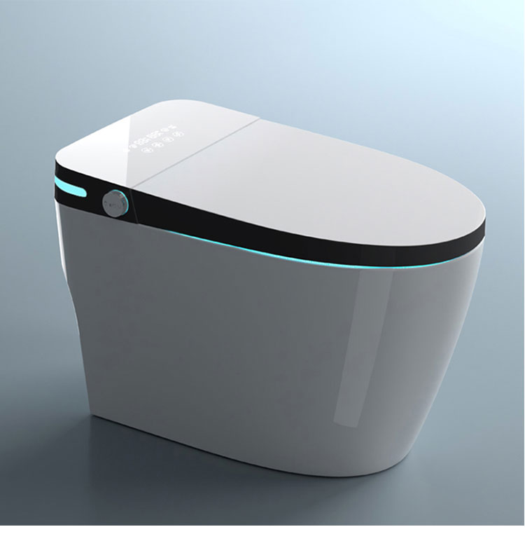 Tesia Modern Inodoro Ceramic Sensor Sanitary Ware Automatic Wc Floor Mounted Smart Toilet For Sale
