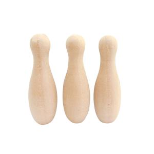 Quality Customer Logo Wooden Balance Toy Kid Parent  Wood Bowling Ball wholesale
