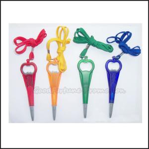 Quality Promotional customed printed logo lanyard bottle opener ballpoint pen gift wholesale