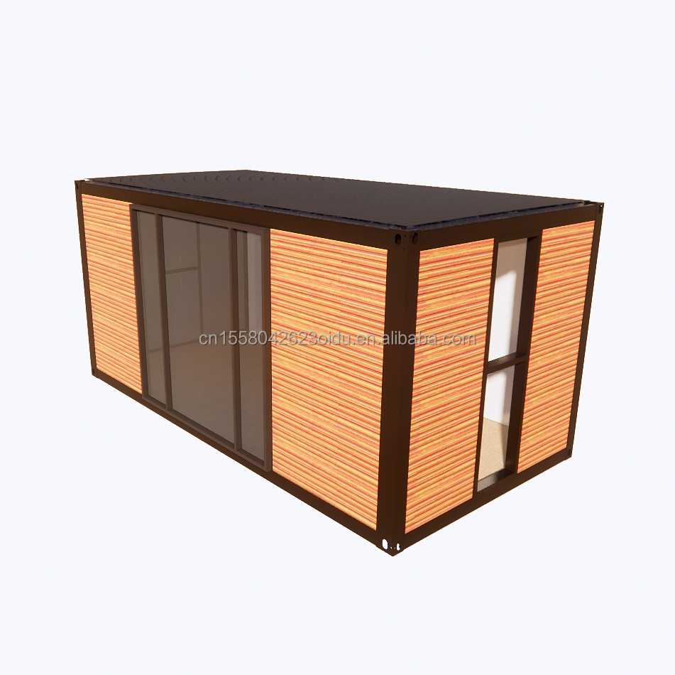 Galvanized Steel Square Tubes Container Houses for Park BBQ Store Office Mobile Portable Assembly Coffee Bar Wooden House