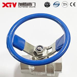 Quality Stainless Steel 1/2 Inch Oval / Round Handle Thread Ball Valve Xtv 2PC PN1.0-32.0MPa wholesale