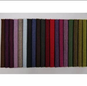Quality 100 Polyester Flax Seater Fabric Sofa Textile Printed Imitation Holland wholesale
