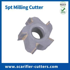 Quality Drum / Shaft 5pt Milling Cutters For Electric Powered Scarifier Abrasives &amp; Replacement Parts wholesale