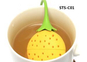 Quality Lemon Silicone Tea Infuser 20g / Loose Leaf Tea Strainer wholesale