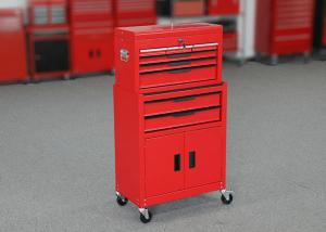 Quality ISO9001 24 Inch Red Color Garage Metal Tool Cabinet + Tool Chest Combo wholesale