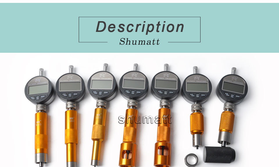Universal Measuring Guage with 7 micrometer Common Rail Tools CRT236 for diesel fuel engine