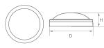 IP65 Round LED Surface Mounted Bulkhead Light 18W