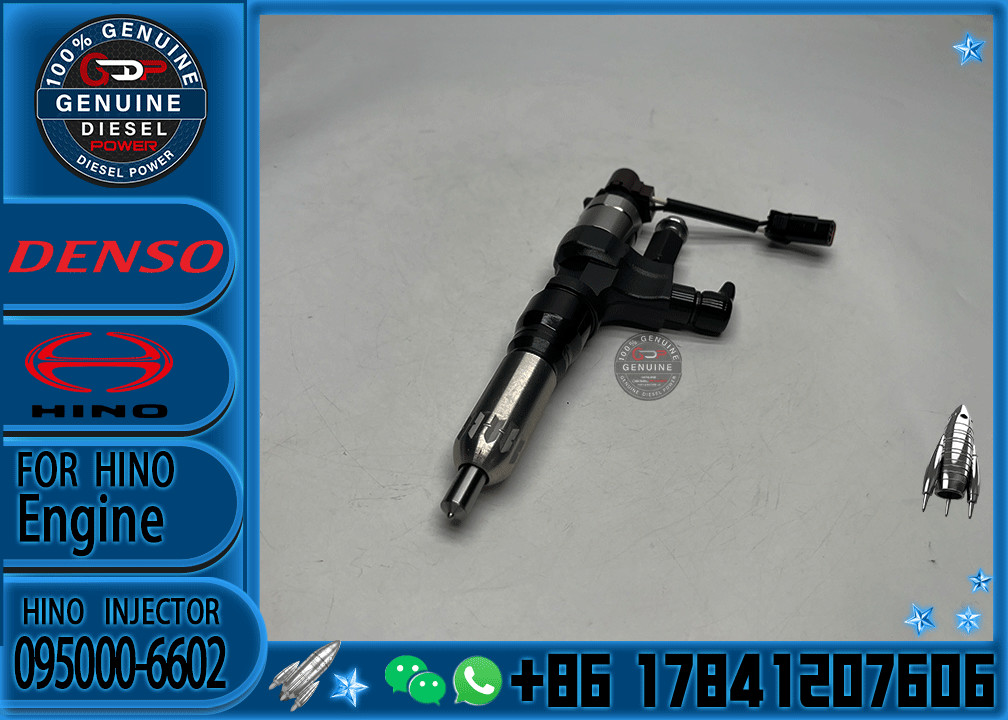 Diesel Common Rail Injector 095000-6602 095000-6753 095000-6811 For H-INO J08C J08E 500 Series 23670-E0040 23670-E0030