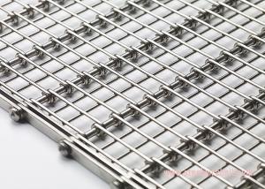 Quality Heavy Duty Flex Wire Mesh Conveyor Belt Eye Shape Heat Resistant For Cooling wholesale