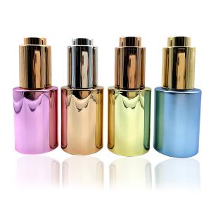 Quality Flat Shoulder Essential Oil Glass Eye Dropper Bottles Non Toxic wholesale