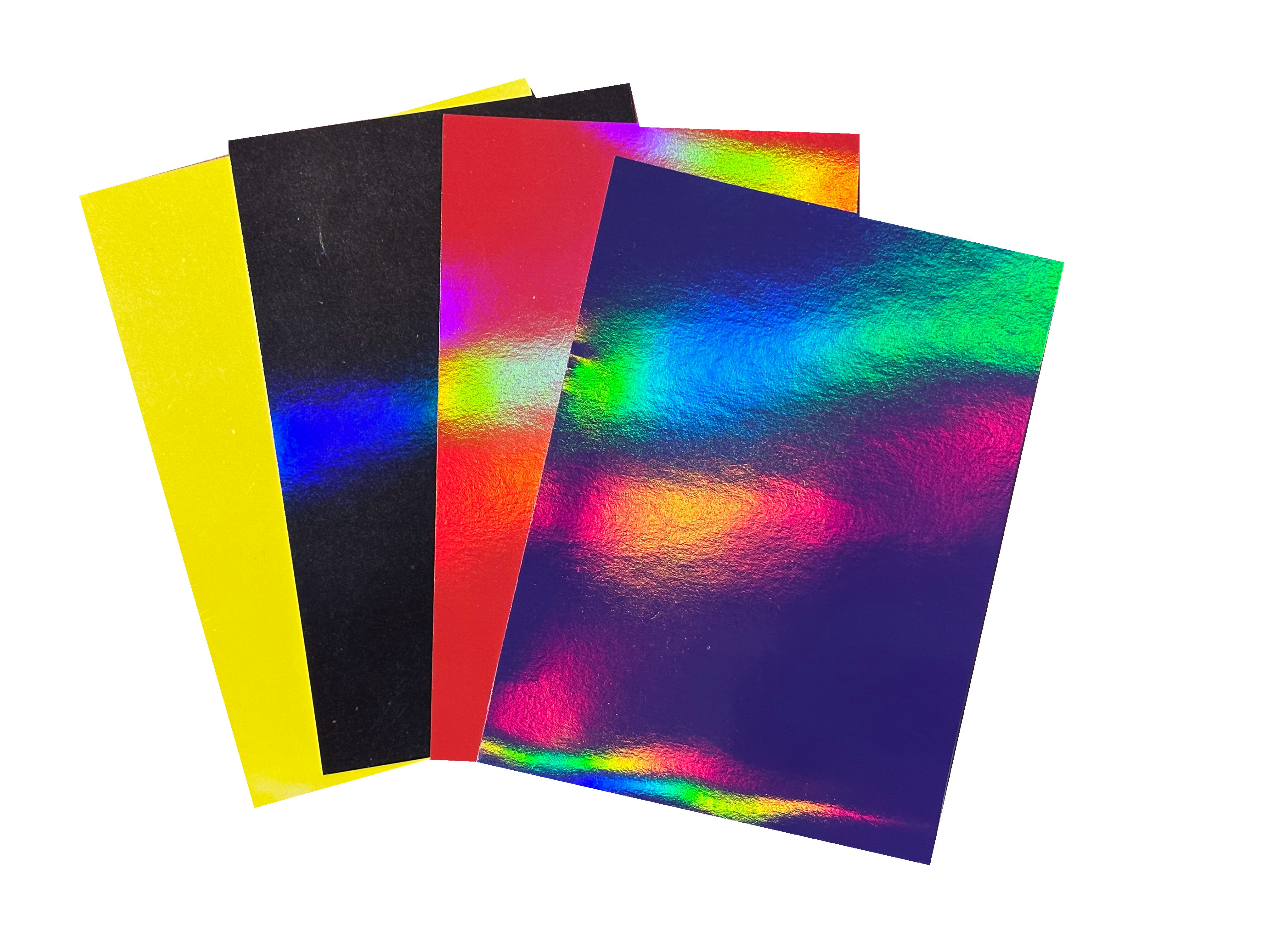 Recyclable Metallized Holographic Paper Sheets / Roll Customized Environment Friendly