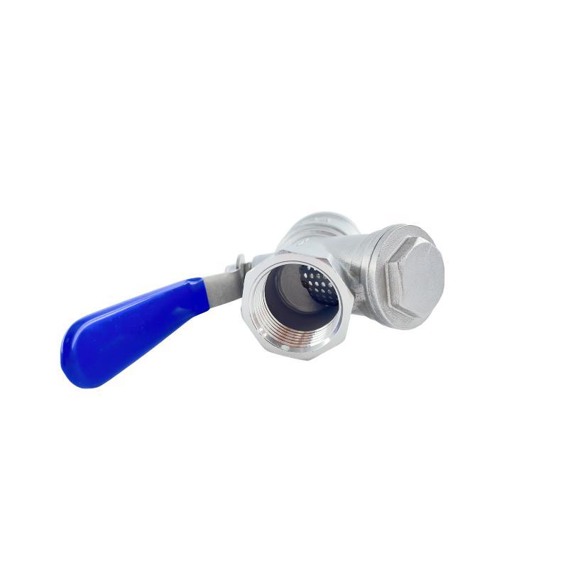 Pipe Fittings Adaptor Y Type Stainless Steel Strainer Filter Ball Valve