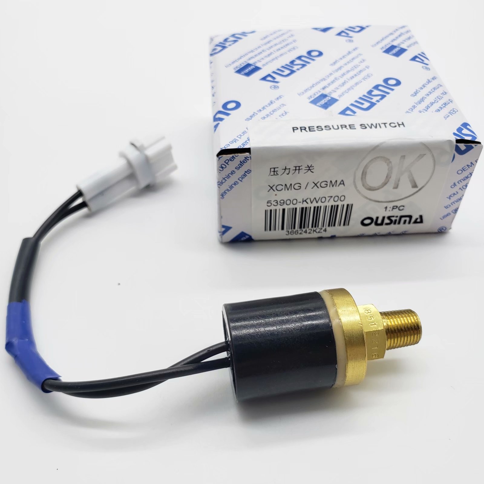 OUSIMA Switch Key Ignition Switch 53900-KW0700 Excavator XGMA XCMG Parts