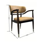 Customized Seat Thickness Dining Room Chair for Modern Solid Wood Hotel