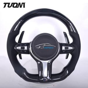 Quality BMW Genuine Leather Carbon Fiber Steering Wheel With LED Design wholesale