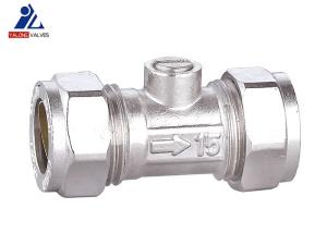 Quality Copper Pipe 15mm Brass Isolation Valve ISO9001 Plumbing Water Valve wholesale
