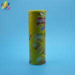 CMYK Color Pringle Potato Chip Paper Tube Food Packaging