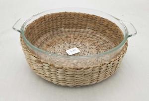 Quality Best selling Seagrass bottle carrier Wicker detox bottle holder Seagrass glass cup holders wholesale