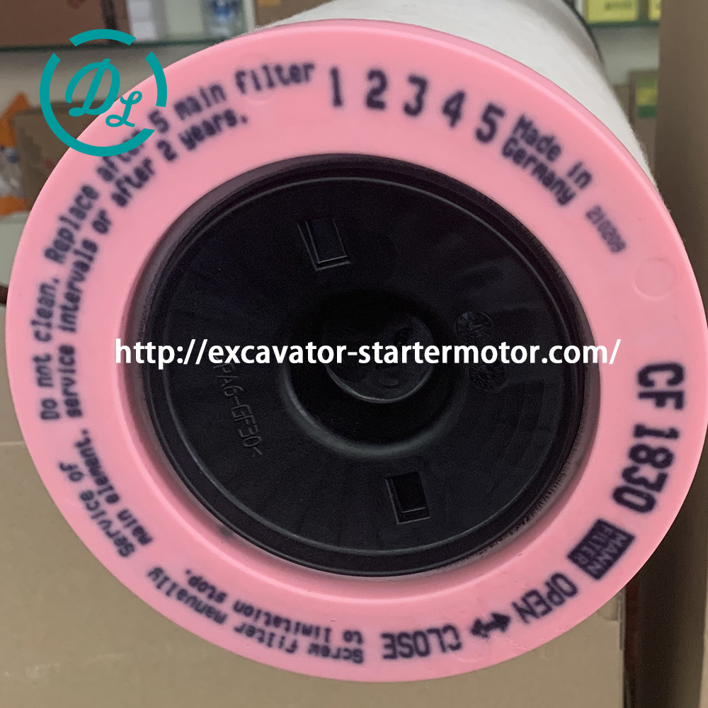 CF1830 Excavator Replacement Air Filter MANN Filter Compressor