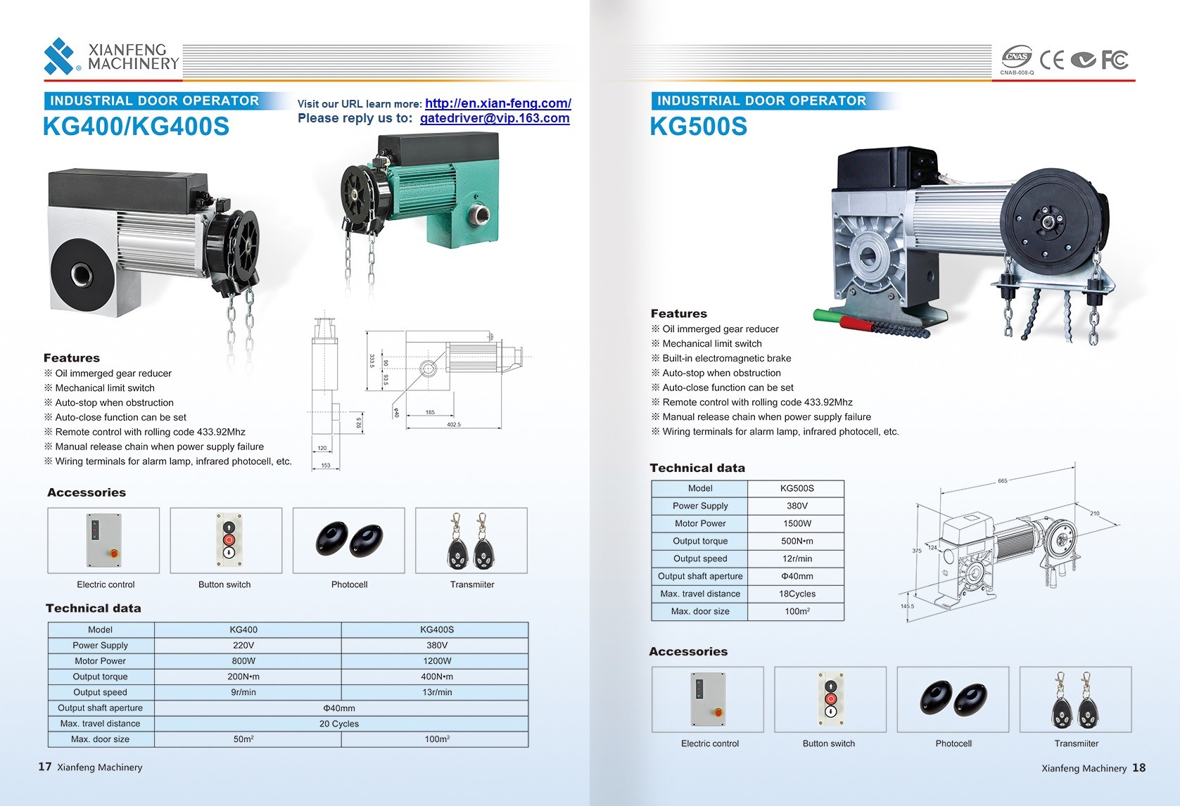 Automatic Industry Rolling Door Operator
