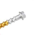 Metope Fastening Steel Bimetal Concrete Anchor Bolt Screw 3/8x4" for Concrete