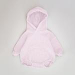 Baby Waffle Hoodie Newborn Long Sleeve Romper 100% Cotton