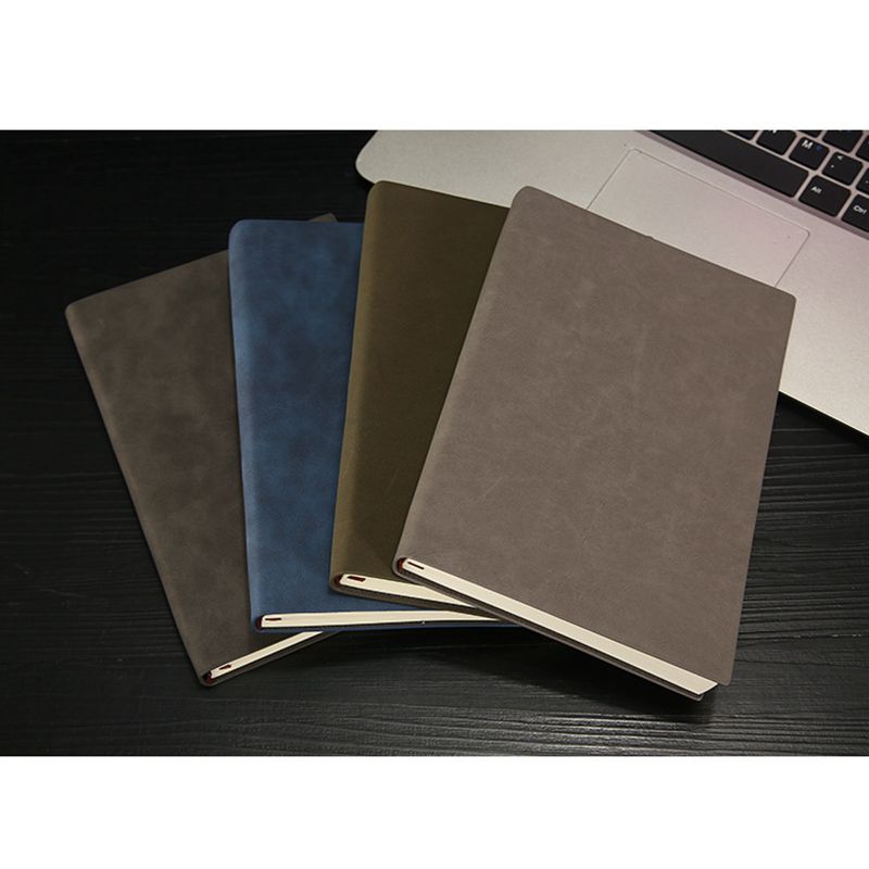 Business Journal Custom A5 Planner PU Leather Notebook Set with Logo and Paper Cover