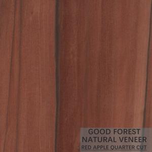 Quality OEM Natural Apple Wood Veneer Vertical Grain Quarter Cut Veneer wholesale
