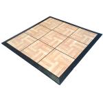 Dark Wood Interlocking Portable Dance Floor Tile 300x300x12mm