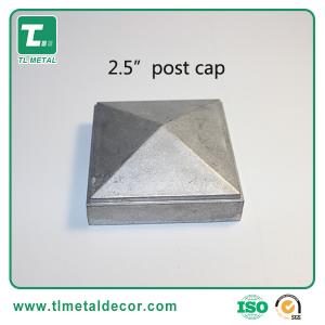 Quality Hot sale Aluminum die casting pyramid cap fence post cap 2.5 inch wholesale