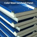 Villa Water Resistant Colored Steel Plate Rock Wool Tile Heat Insulation Tile
