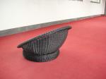 Wicker Pet Bed With Powder Coated Aluminum Frame , 510Lx490Wx305Hmm
