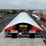 Big Aluminum Arcum Tent Transparent PVC Roof For Outdoor Ceremony Event