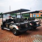 2023 Black 6 Seater Golf Cart 4x4 60V Lithium Battery 35mph