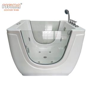 Quality Ozone Pink Baby Spa Bathtub Freestanding Indoor With Air Bubble 860mm wholesale