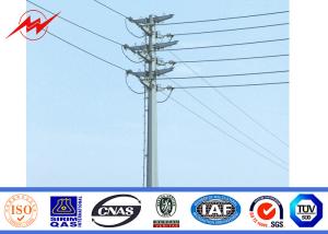 Quality Philippine NPC 50FT - 70FT Electric Galvanised Steel Poles For Power Transmission wholesale