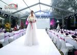 Outside Clear Span Clear Top Luxury Wedding Tents For Gala Dinner
