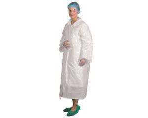 Quality Earth - Friendly Disposable Plastic Lab Coats , Disposable White Coats wholesale