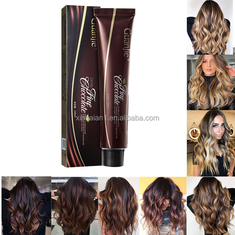 Fashion Brown Chocolate Chestnut Balayage Hair Dye for Salon Hair Color by OEM ODM