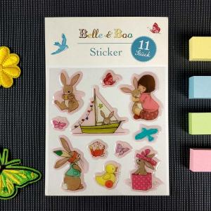 Quality Crystal Epoxy 3D Cartoon Stickers Oil glue Transparent Cartoon Stickers wholesale
